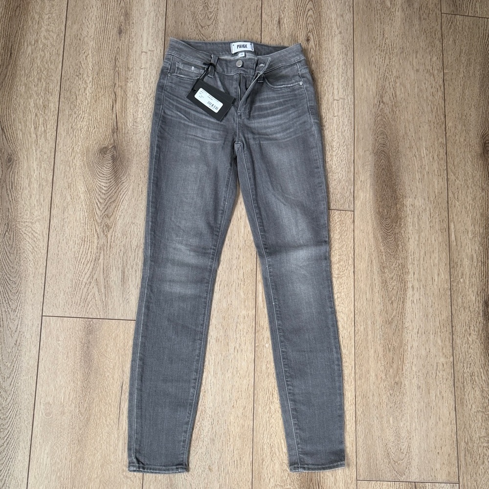 PAIGE Slate Gray Skinny Jeans